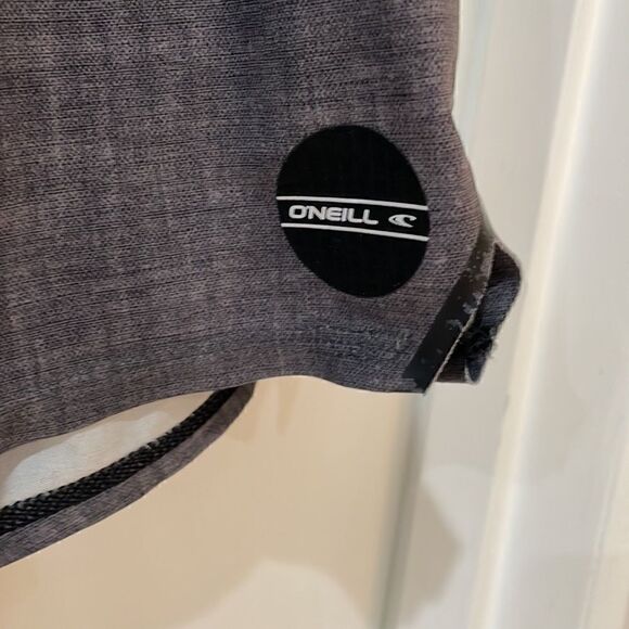 O' NEILL hyperfreak swim boardshorts lace up stretch gray black stripe - Picture 2 of 12